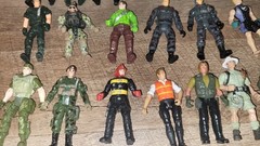 Lot Of 33 Figures Mini 4″ Soilders Different Years & Make Chap Mei Like Gi Joe