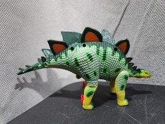 4″ STEGOSAURUS ANIMAL TOY ROBOT GREEN DINOSAUR TRANSFORMERS BOT