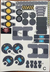 PVC Plastic Sticker&Muzzle Upgrade Kit For W-resources M01 Steel Fortress