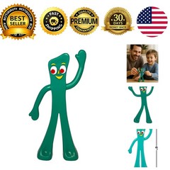 Gumby 6 inch bendable posable figure retro nostalgic toy for ages 3 and up