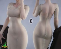 1/6 Female Ultra-thin Elasticity Sexy Hip Hugging Jumpsuit Skirt For 12″Figure