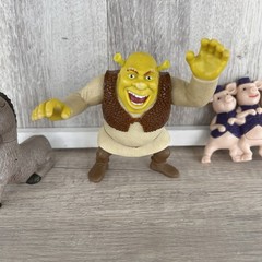 Shrek Toy Fastfood Lot Of 3 Kids Meal Shrek Donkey Three Little Pigs Not Working