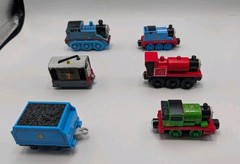 Thomas & Friends Train Lot 16pcs Mixed Die-Cast, Plastic & Wooden Mattel Toby