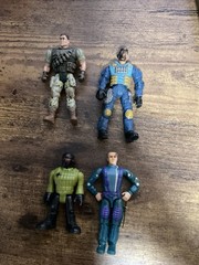 Lot of (4) Army Guys Mixed Years Action Figures