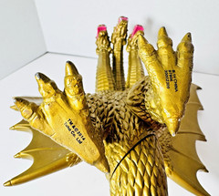 Bandai 2014 King Ghidorah Figure Toho Godzilla 3 Headed Golden Dragon Kaiju