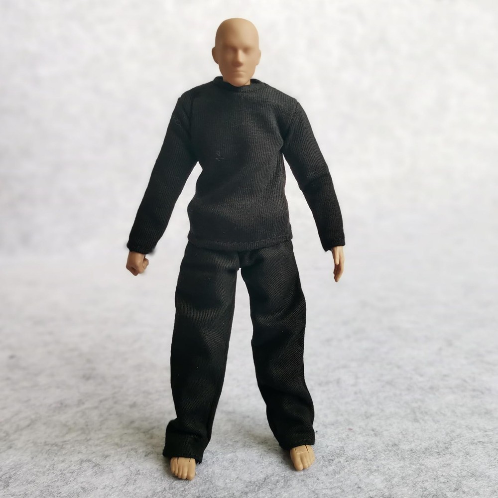 112 Scale Fabric TShirt + Pant for 6 inch 1/12 Man Thin Small Action Figure C…