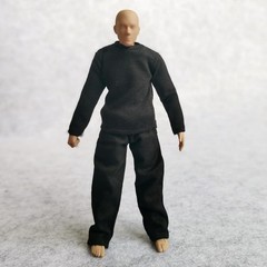 112 Scale Fabric TShirt + Pant for 6 inch 1/12 Man Thin Small Action Figure C…