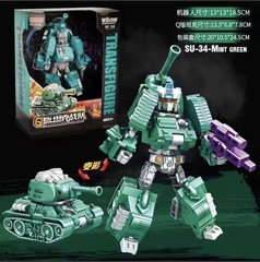 2022 Tank Alliance Transformers Robot 6 IN 1 Q Military Car Action Figure
