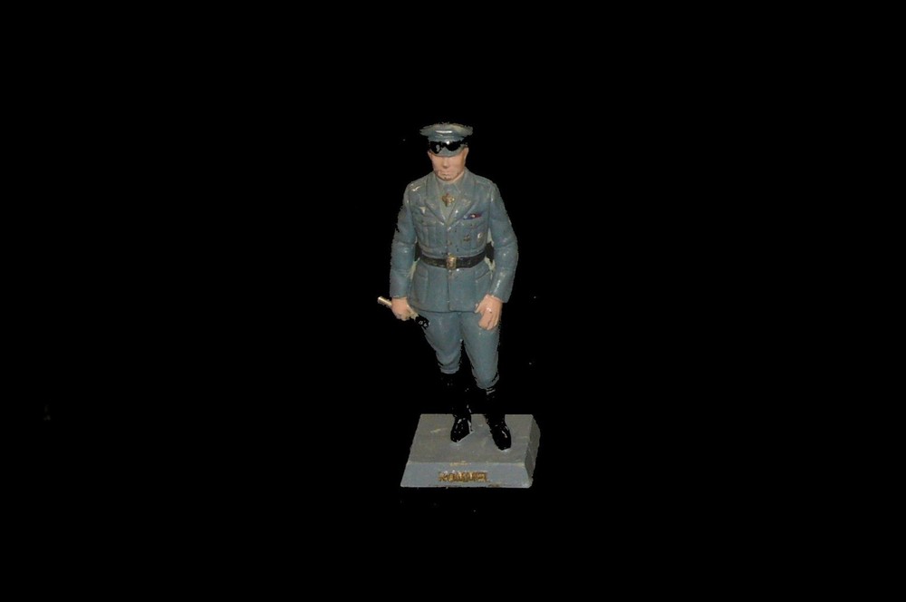 Vintage MARX WWII Gen. Montgomery Rommel PattonWOW 60mm toy soldiers playset