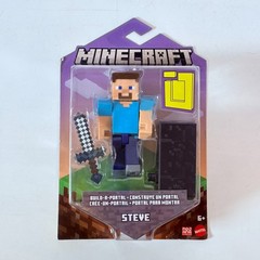 Minecraft Build-A-Portal Steve 3.25″ Figure with Stone Sword New in Package
