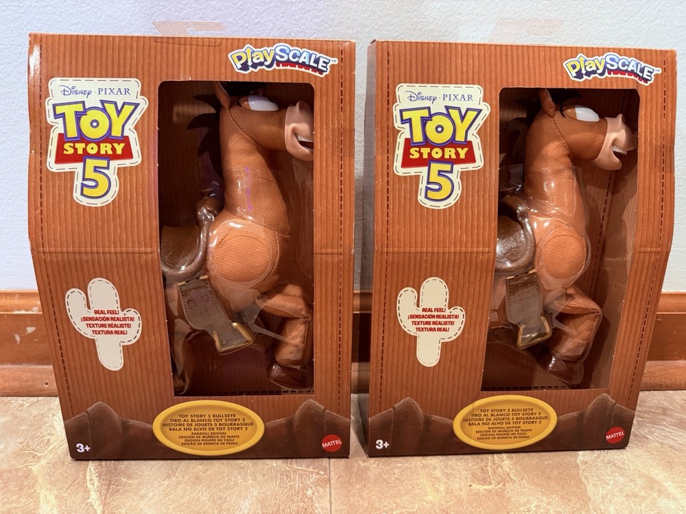Disney Toy Story 5 Bullseye Ragdoll Edition Plush 7″ PlayScale New – 2 Available