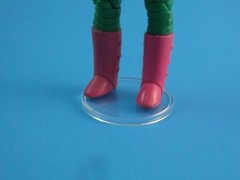 20 x Vintage Super Powers Action Figure Stands – Clear (T2c)