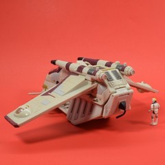 Clone Pilot Republic Gunship Star Wars Transformers Hasbro As Shown WH35