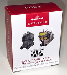 2024 STAR WARS Bad Batch Echo & Tech Hallmark Keepsake Christmas Ornaments MIB