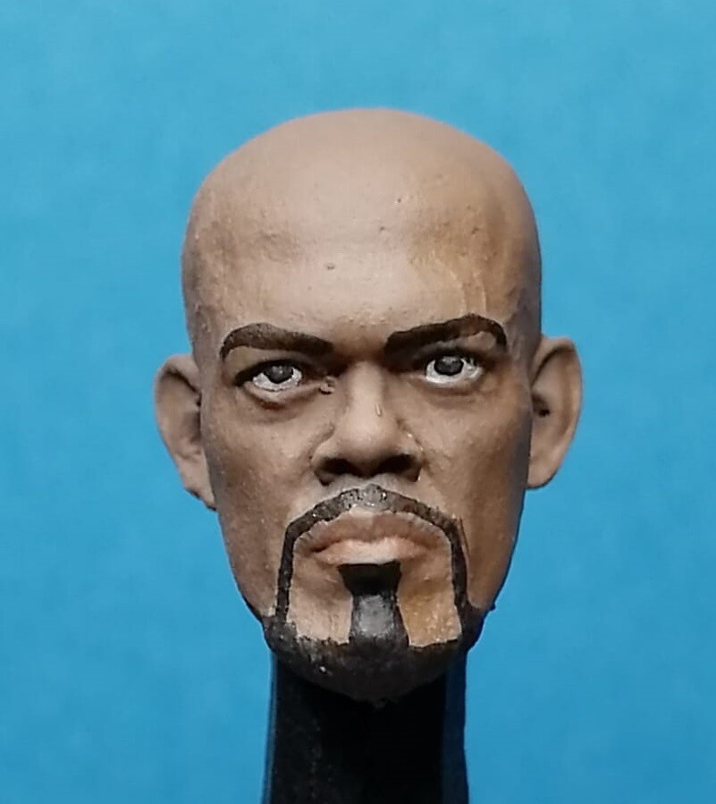 227 SAMUEL L JACKSON SHAFT NICK FURY MARVEL HERO custom HEADCAST ACTION FIGURE