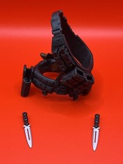 Valaverse Vane Tactical Chest & Waist Holster & Knifes Fodder 1:12 The Black