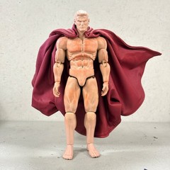 PB-C-DRD-B: B-Grade 1/12 scale Dark Red wired cape for 6″ action figure