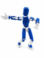 Large 13.78″ Articulated Robot Dummy Action Figure, Fully Poseable Mannequin