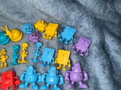 Spongebob Squarepants Tiny Mights Mites Culturefly Lot Of 34 Red Gold Green Blue