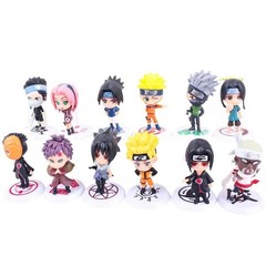 6 Pcs/Lot NARUTO Sasuke Gaara Uchiha Madara Figure 7-8cm 2 Style No Box Toy