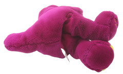 Dakin Barney 14” Hand Puppet Plush Vintage Stuffed Toy Purple Dinosaur 1992