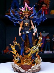 Yu-Gi-Oh Atem Yami Yugi Muto Dark Magician 28cm Figure Statue With Box