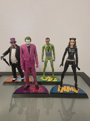 2013 Mattel 1966 Batman figures Joker, Penguin, Catwoman, & Riddler