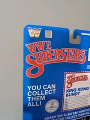 MATTEL LJN WWE SUPERSTARS KING KONG BUNDY SERIES 2 BLACK CARD chase Figure