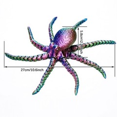 10.6inch 3D Printed Octopus Model,Articulated Animals Figure,Toys Home Decor
