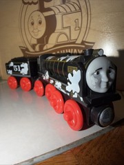 HIRO THOMAS FRIENDS TRAIN WOODEN Railway #51 Japanese STICKY SPILL VARIANT SAD