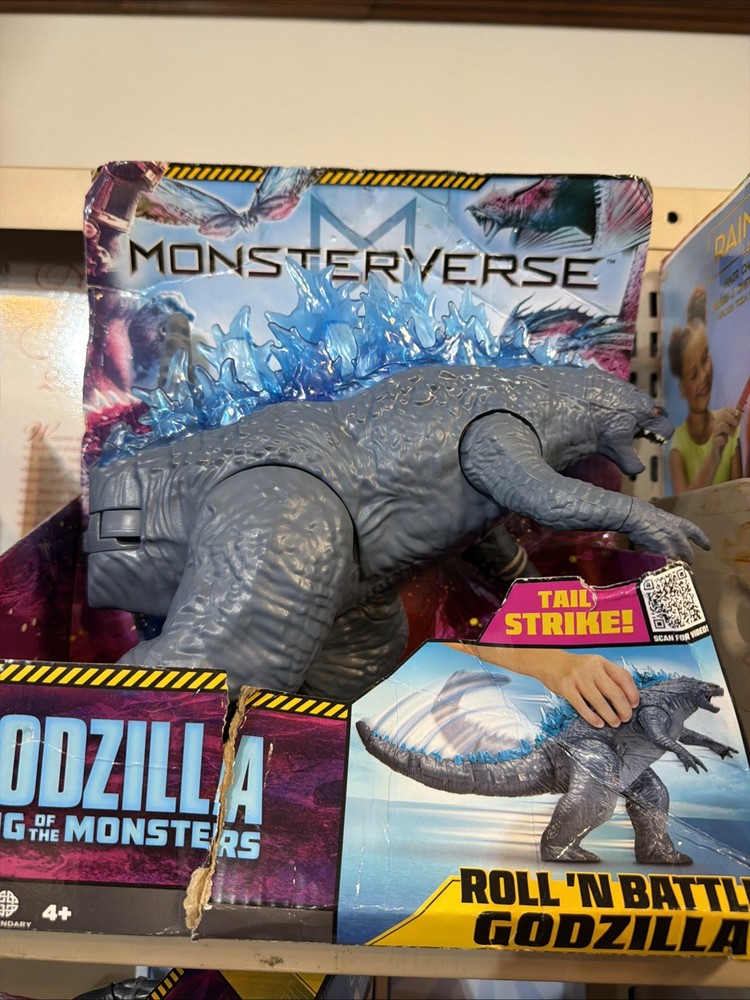 MonsterVerse: King of the Monsters Giant 11″ Roll ‘N Battle Godzilla Box Damage