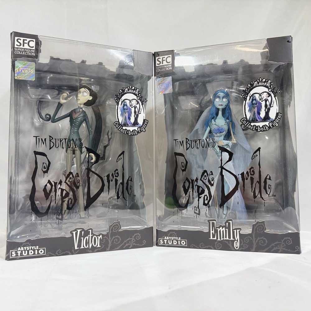 Corpse Bride Victor Emily Figure Set SFC ABYstyle 8″ Collectible Tim Burton