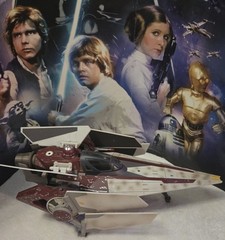 🔥🔥2007 STAR WARS: 30th ANNIVERSARY COLLECTION – V-WING STARFIGHTER *COMPLETE*