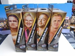 WWE Complete Set of 4 Bulldog RVD Bobby Heenan Hennig Elite legends 29 figures