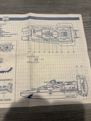 Vintage GI Joe 1988 Tiger Force Tiger Shark Orig Blueprints Hasbro ARAH