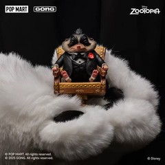 Original GONG Zootopia MR.BIG Kiss The Ring Cartoon Action Figure Model Toys Hot