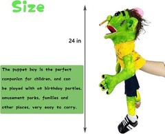 24inch Jeffy Puppet Hand Puppet Plushie Toy, Fun Naughty Puppet Toy