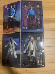 Lot of 2 NECA Action Figures The Evil Dead Ultimate Ash and Doc Brown 7″