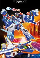 Metal Cardbot S Season2 CIELO Transformer Robot Combat Plane Figure Toy