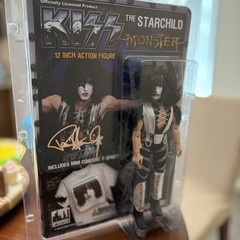 KISS Figures Lot: 12″ Paul Stanley Monster(new) & 8″ Mego Gene Simmons