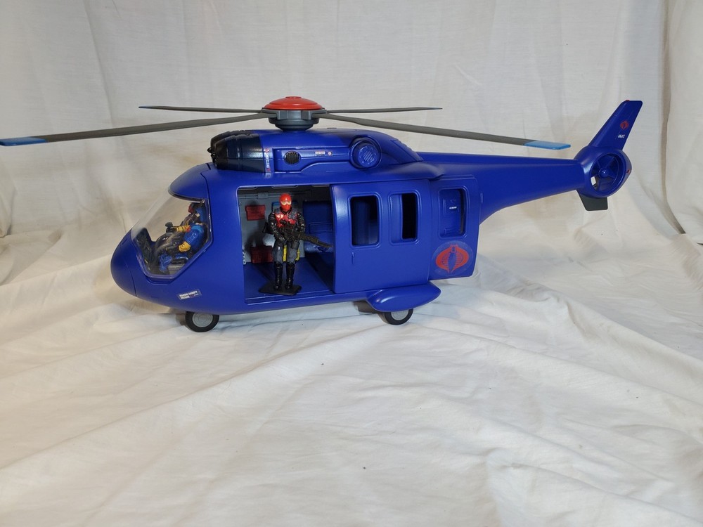 GIJOE 1/18 Scale Custom Cobra Attack Helicopter With Cobra Trooper And Vipers