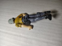 Female Character Action Figure Gray Hair Yellow Jacket Gray/Black Plastic