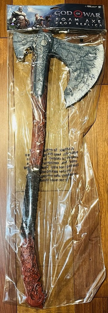 GOD OF WAR KRATOS FOAM AXE PROP REPLICA NECA 1:1 MIP SEALED AUTHENTIC 2017 RARE!