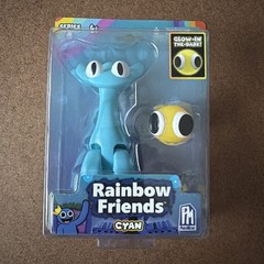 Rainbow Friends Series 2 CYAN Glow in the Dark Toy Action Figure Phat Mojo