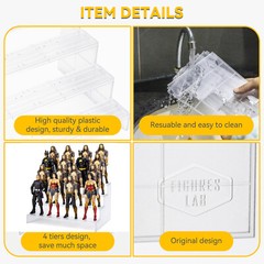 NEW Display Stand BASE Riser For 6” Gi joe Marvel Legends MOTU DC Figure GIFT C