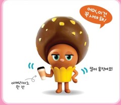 Bread Barbershop Mini Character Official Figure Bread Wilk Choco Sausage