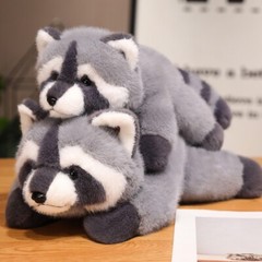 Cute Raccoon Plush Toy Stuffed Animals Soft Doll Pillow Grey Raccoon Toys Birthd