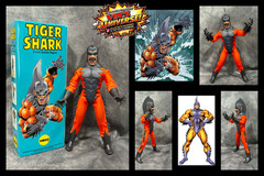 Custom 8″ Mego Scale Namor Sub-mariner Todd Arliss Tiger Shark! Action Figure