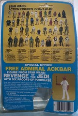VINTAGE KENNER STAR WARS 1980 BOUNTY HUNTER BOSSK MOC TESB 48 BACK CUT CARD
