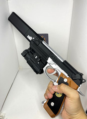 Resident Evil – Beretta 92F Samurai Edge / Wesker Moving Slide 1:1 Prop Cosplay